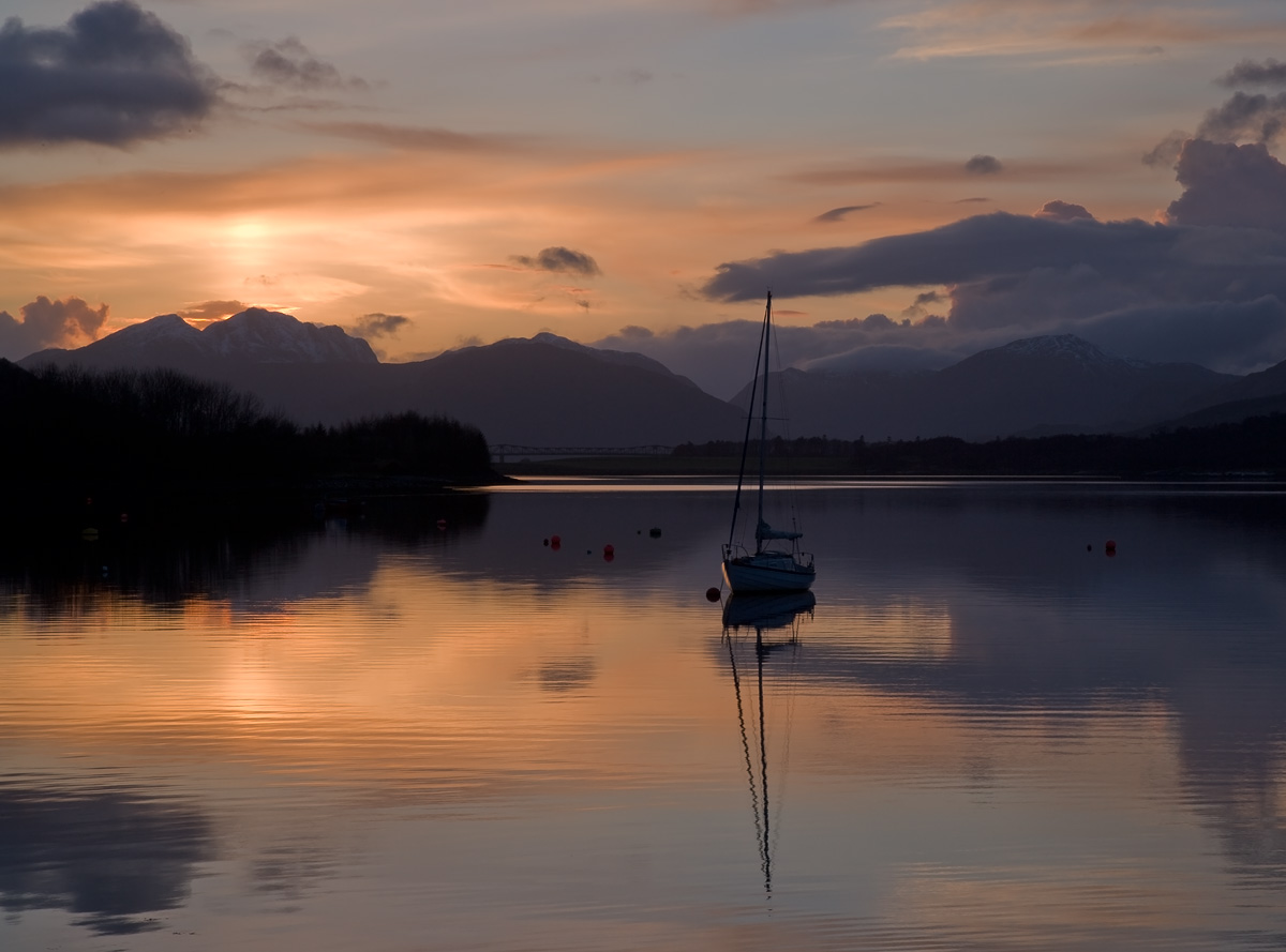 Last Light at Loch Leven